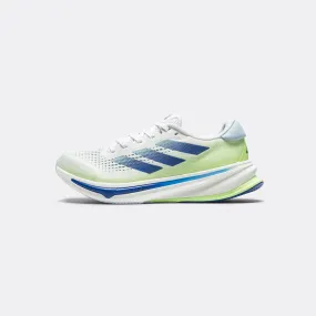 Mens Supernova Rise - Footwear White/Wonder Blue-Green Spark