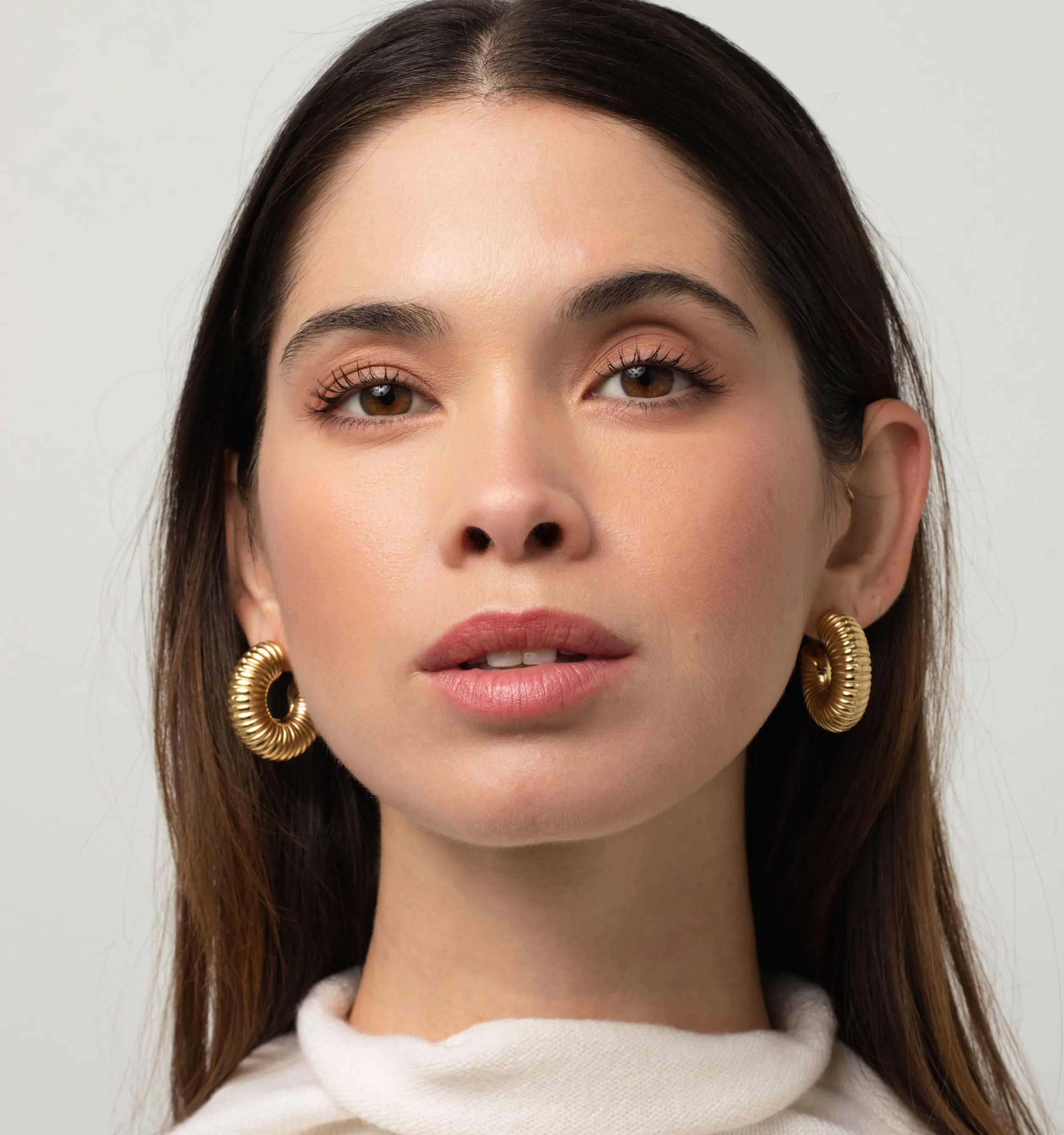 Naomi Chunky Textured Hoops