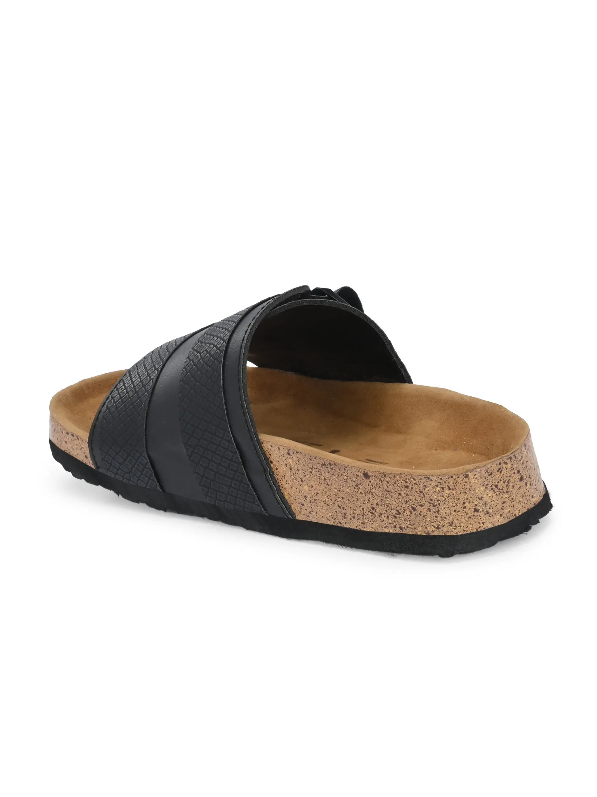 Obsidian Chic Stylish Cork Flats For Women