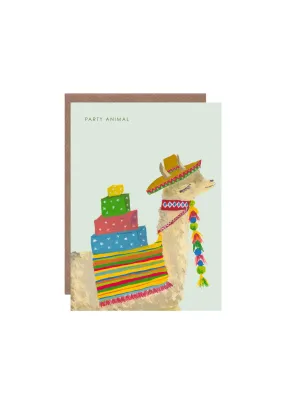  Party Llama  Card