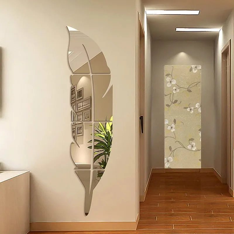 Plume 3D Mirror Wall Sticker