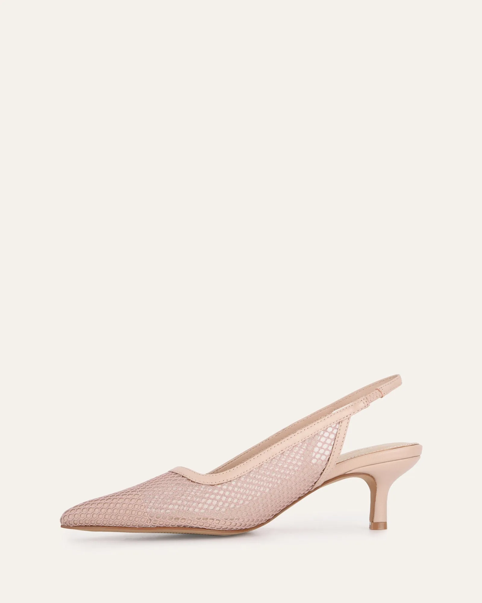 RIVA MID HEELS PINK MESH