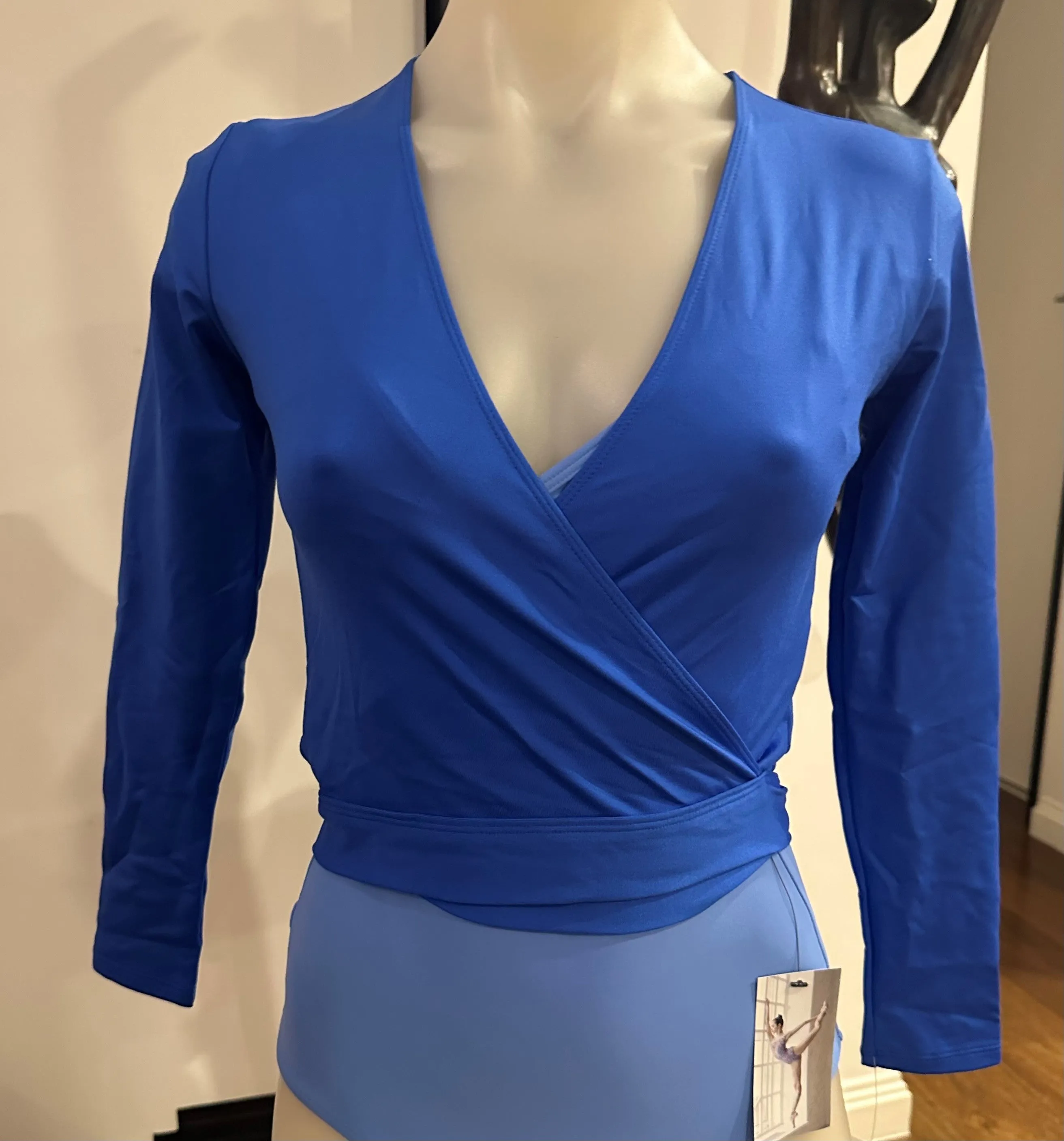 Studio Collection Wrap Top - Girls SE1045 Blue