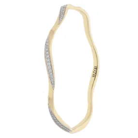 Surfwave Diamond Bangle