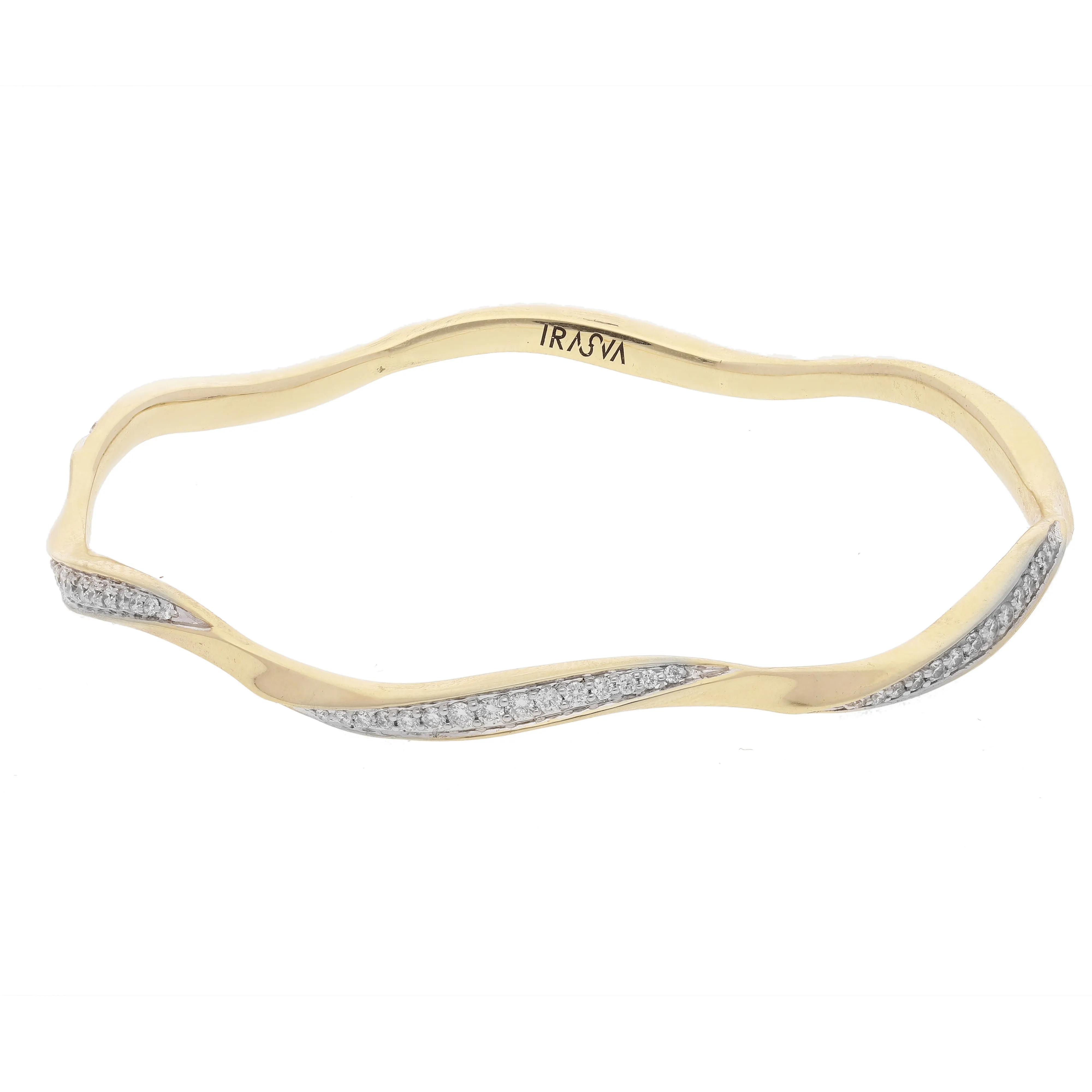 Surfwave Diamond Bangle