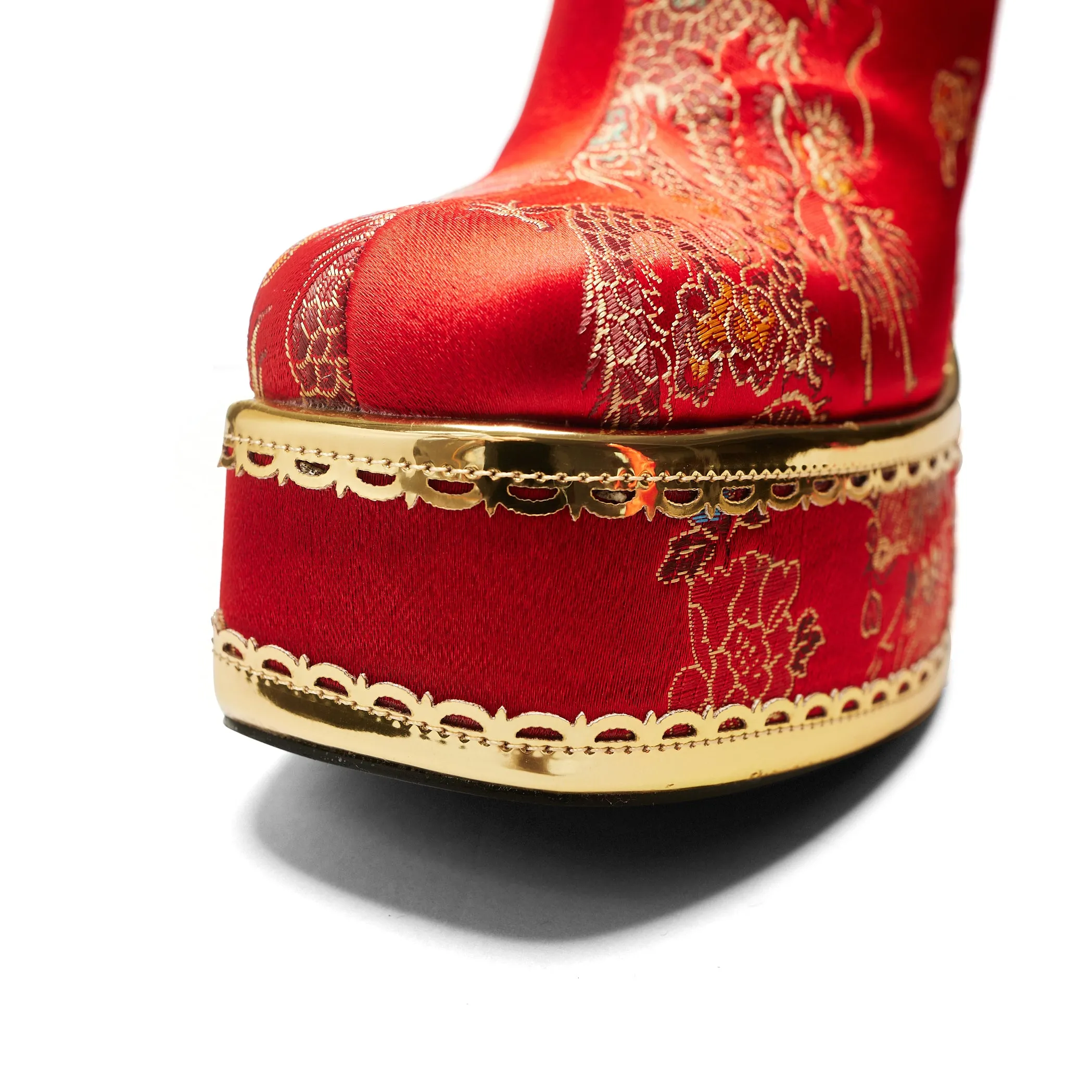 The Ornate Soul Playboy Red Heeled Boots