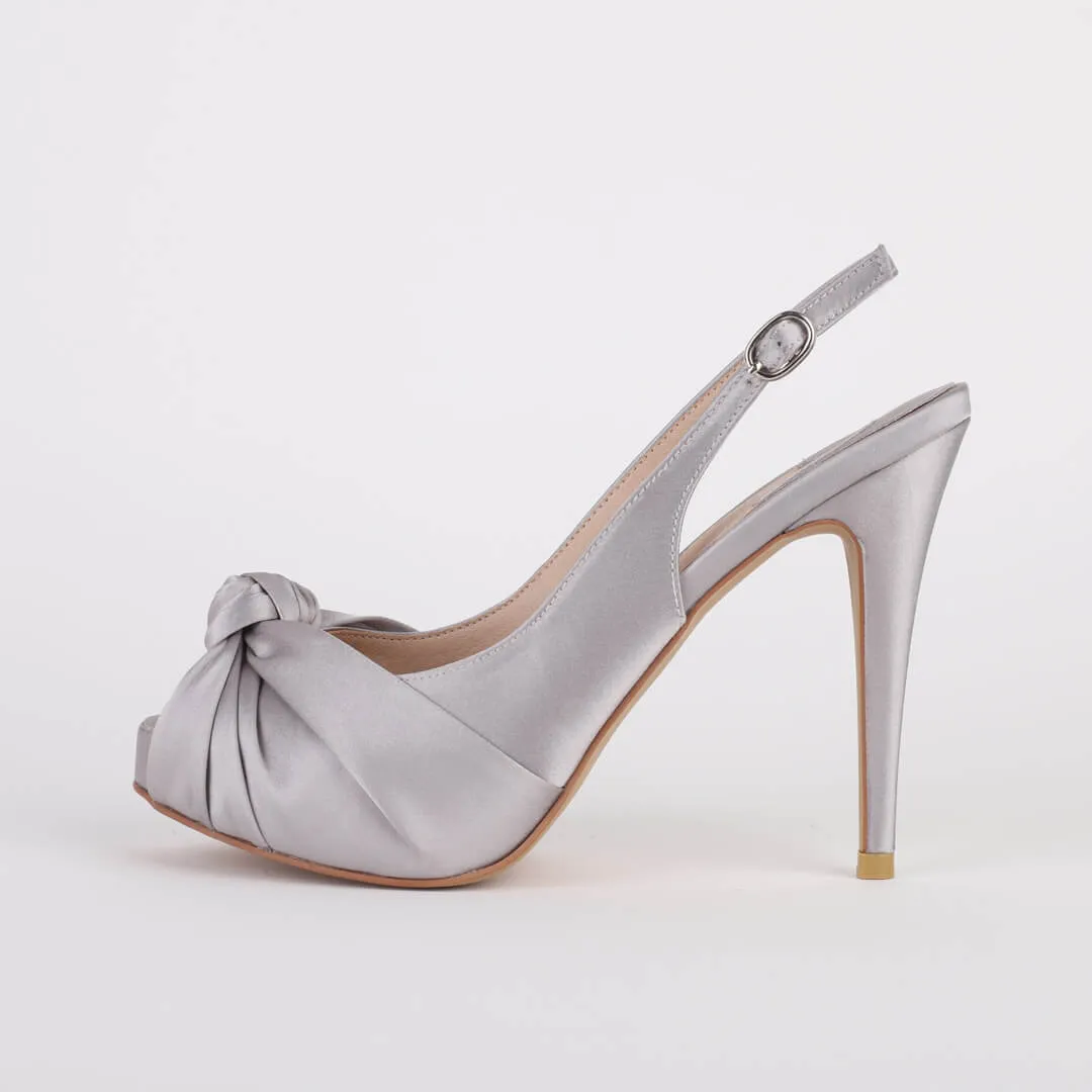 *UK size 1 - TANDY - grey, 9/1cm heels