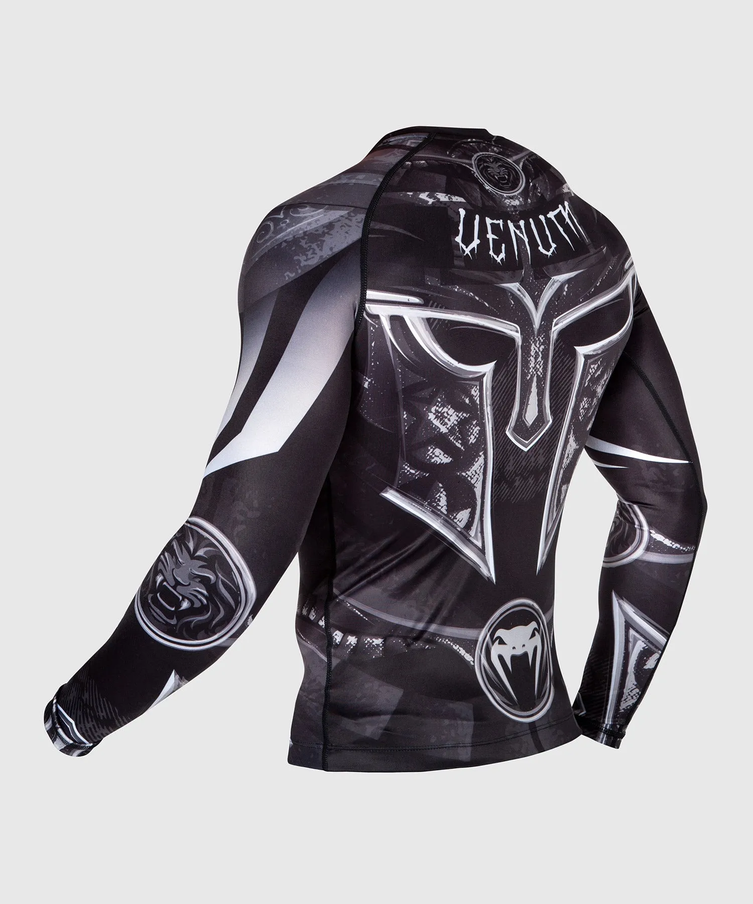 Venum Gladiator 3.0 Rashguard - Long Sleeves - Black/White