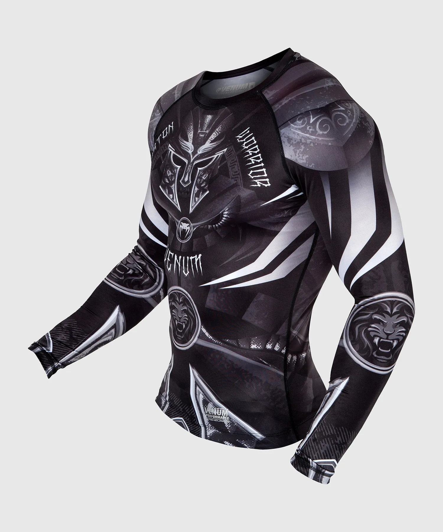 Venum Gladiator 3.0 Rashguard - Long Sleeves - Black/White