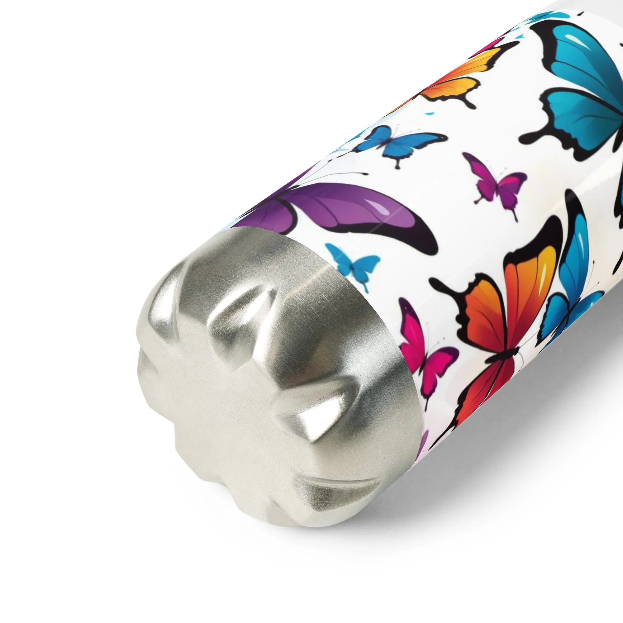 Vibrant Butterfly Stainless Steel Water Bottle - Your Daily Dose of Cheer!