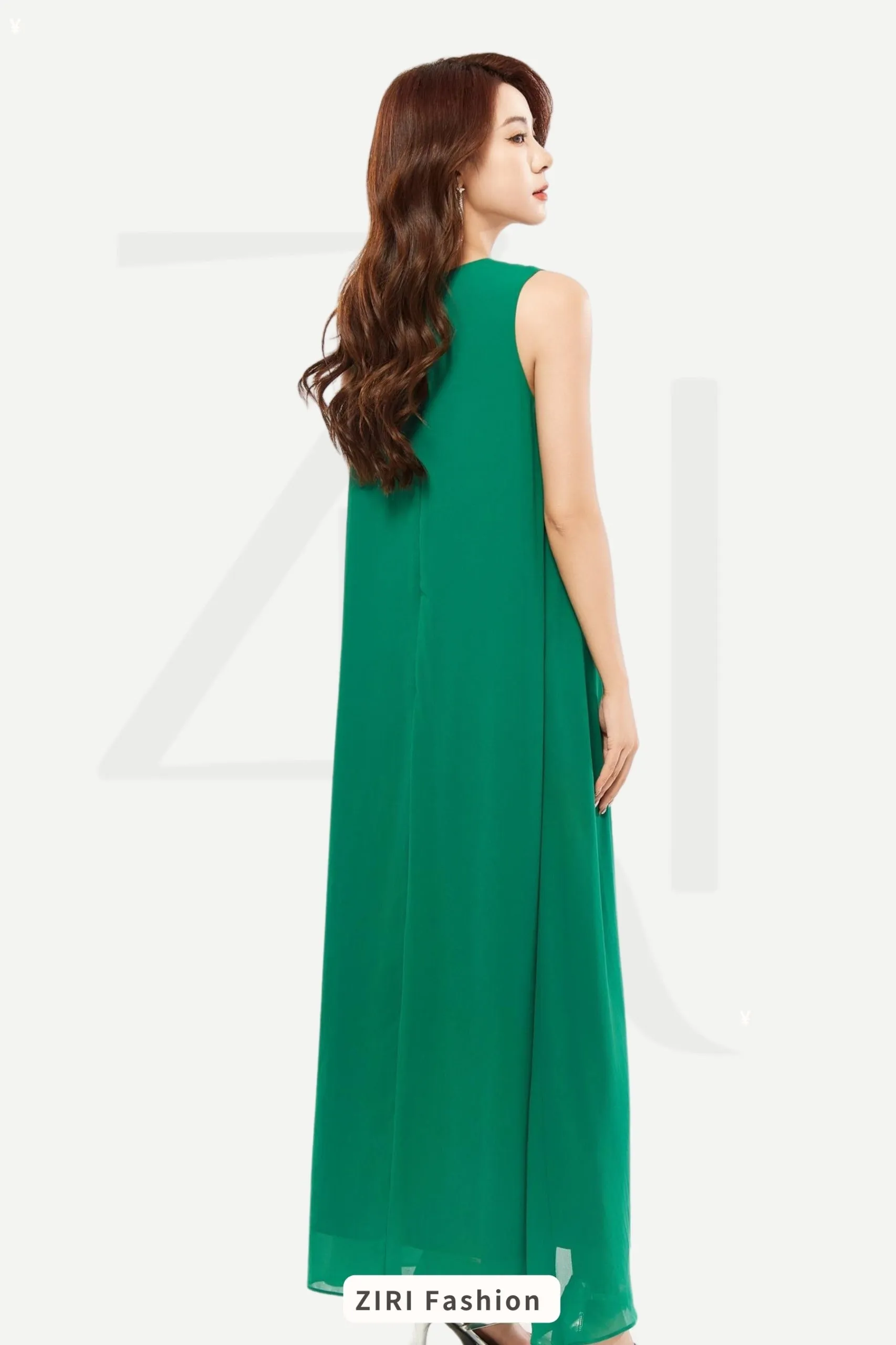 Ziri Trapeze Maxi Dress